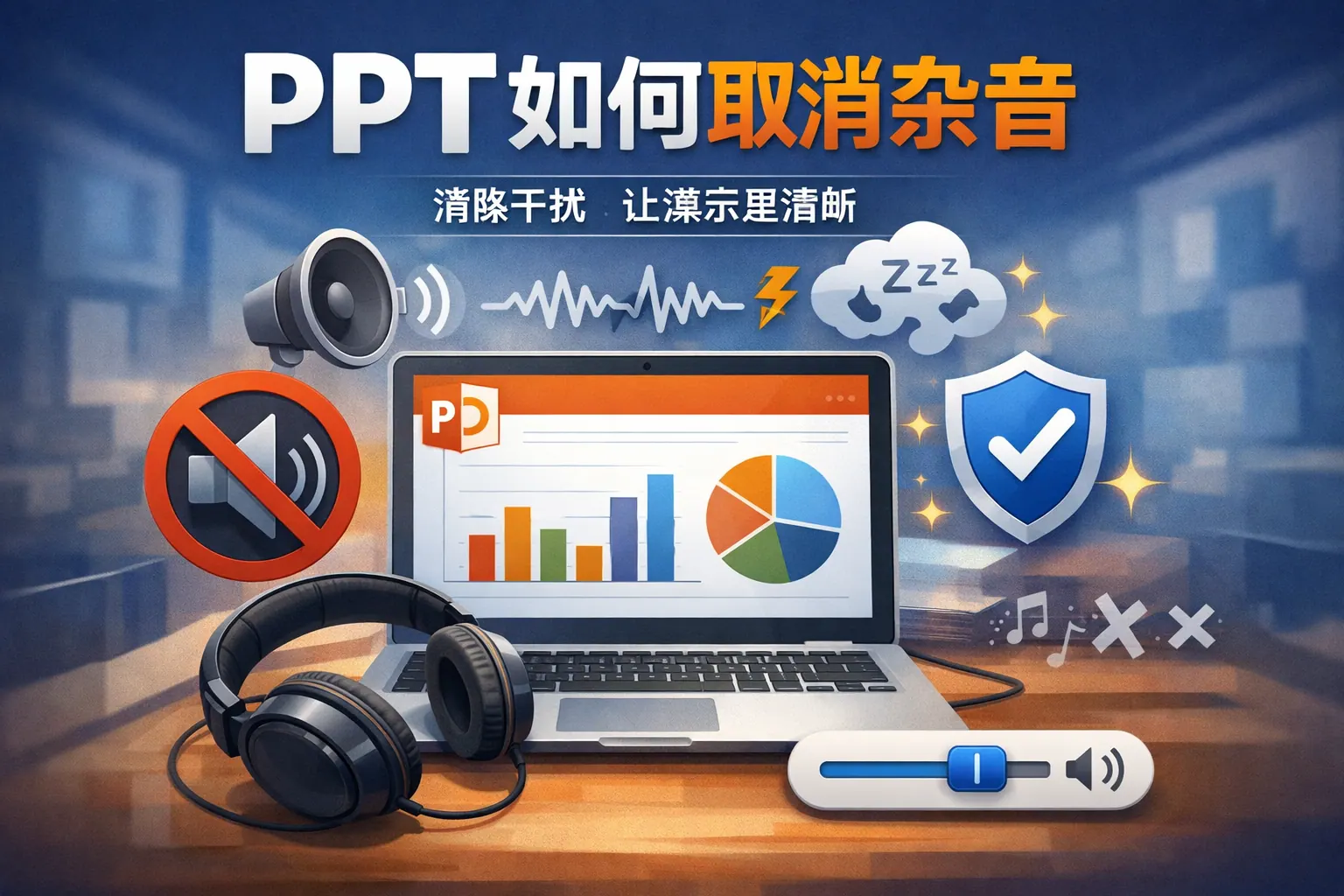 ppt如何取消杂音