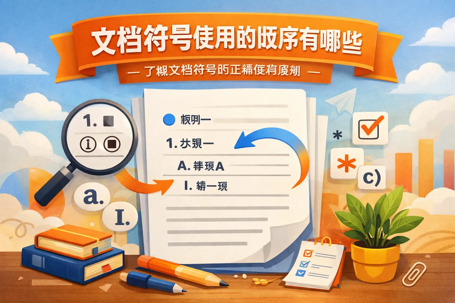 文档符号使用的顺序有哪些