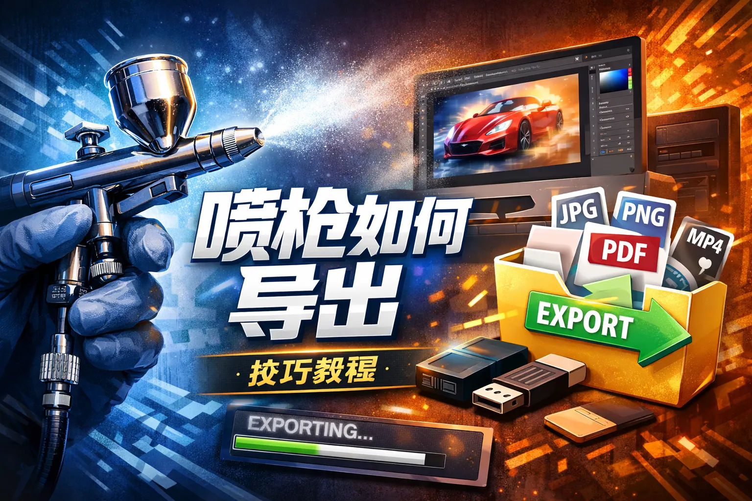 ppt喷枪如何导出