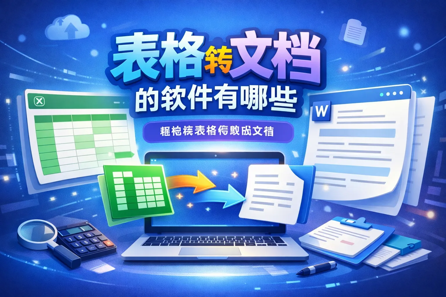 表格转文档的软件有哪些