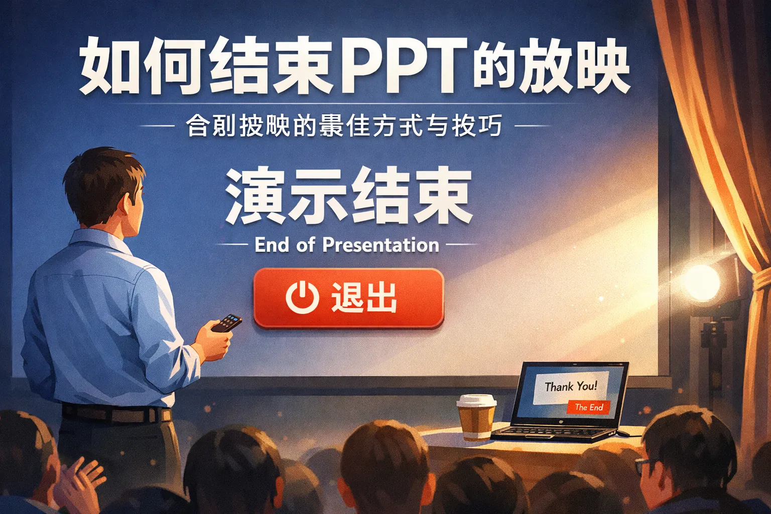 如何结束ppt的放映