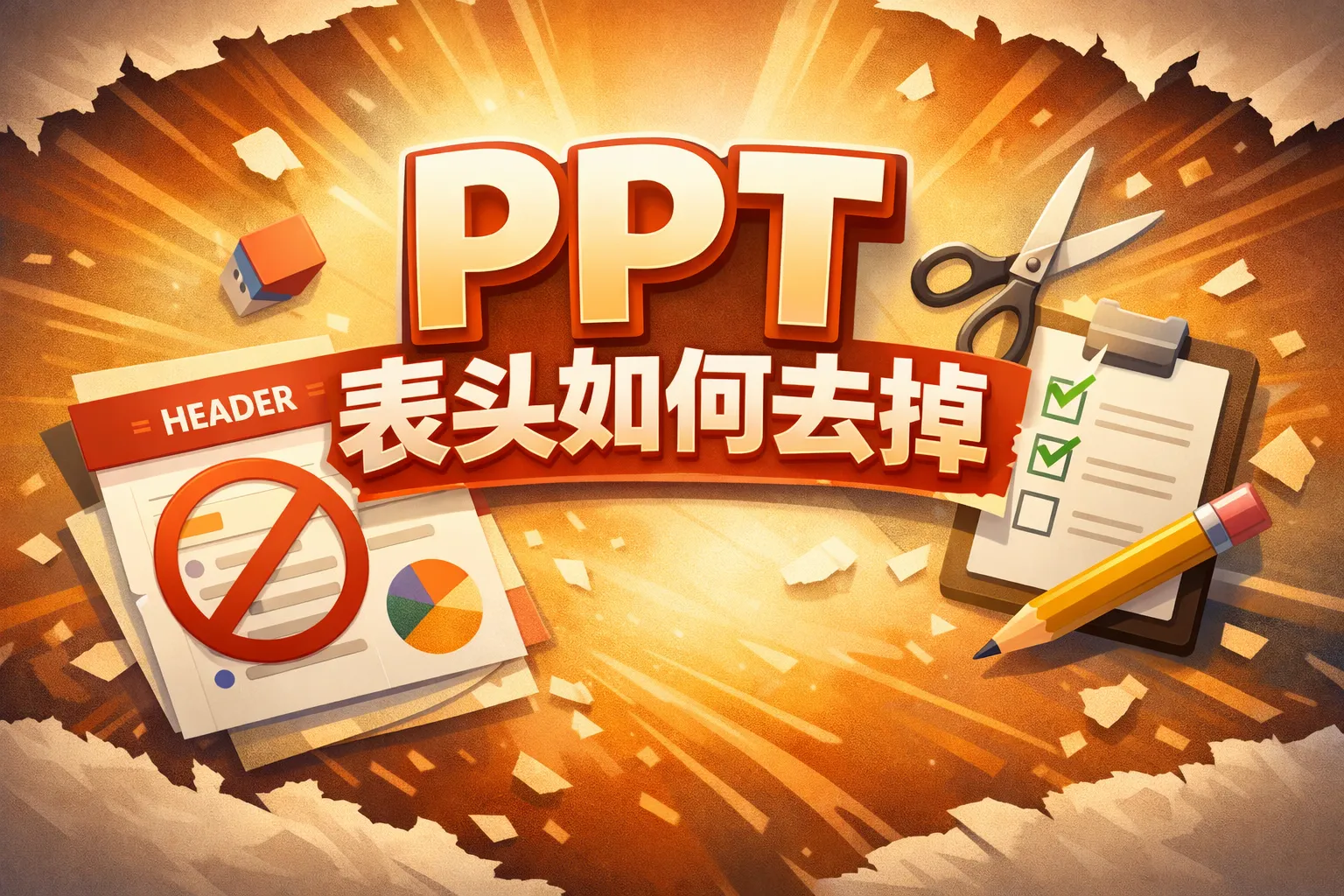 ppt表头如何去掉