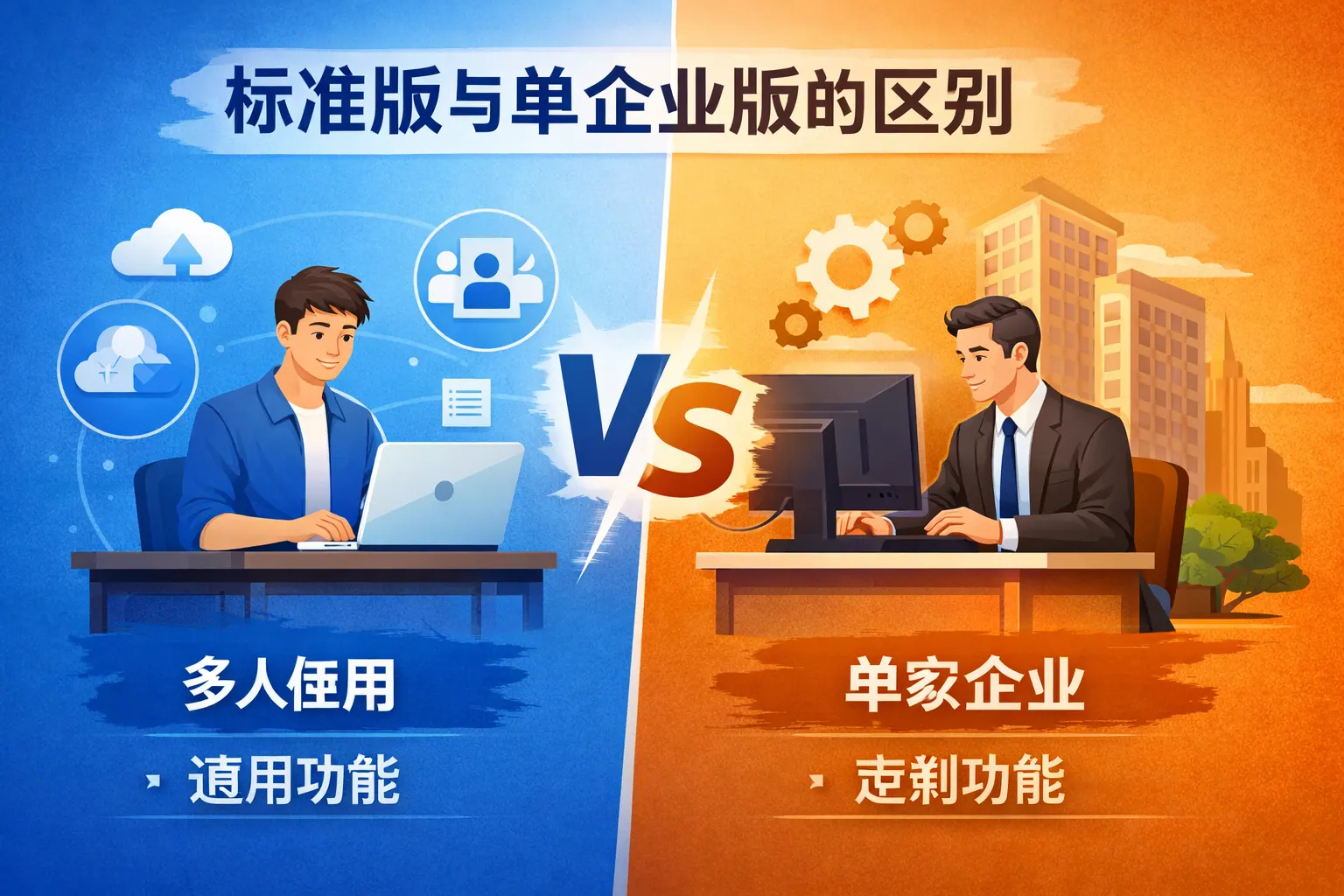 标准版与单企业版的区别