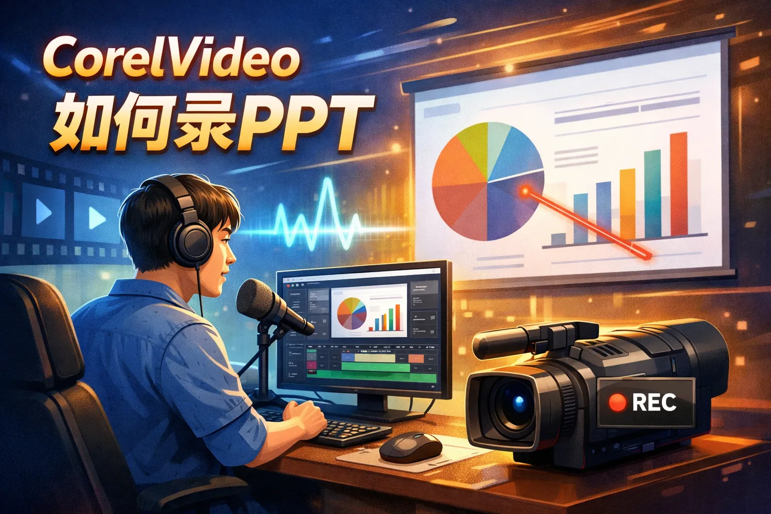 corelvideo如何录ppt