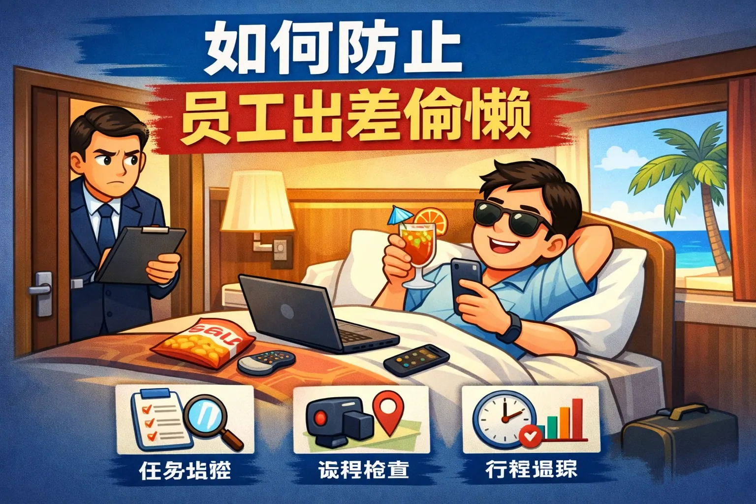 如何防止员工出差偷懒