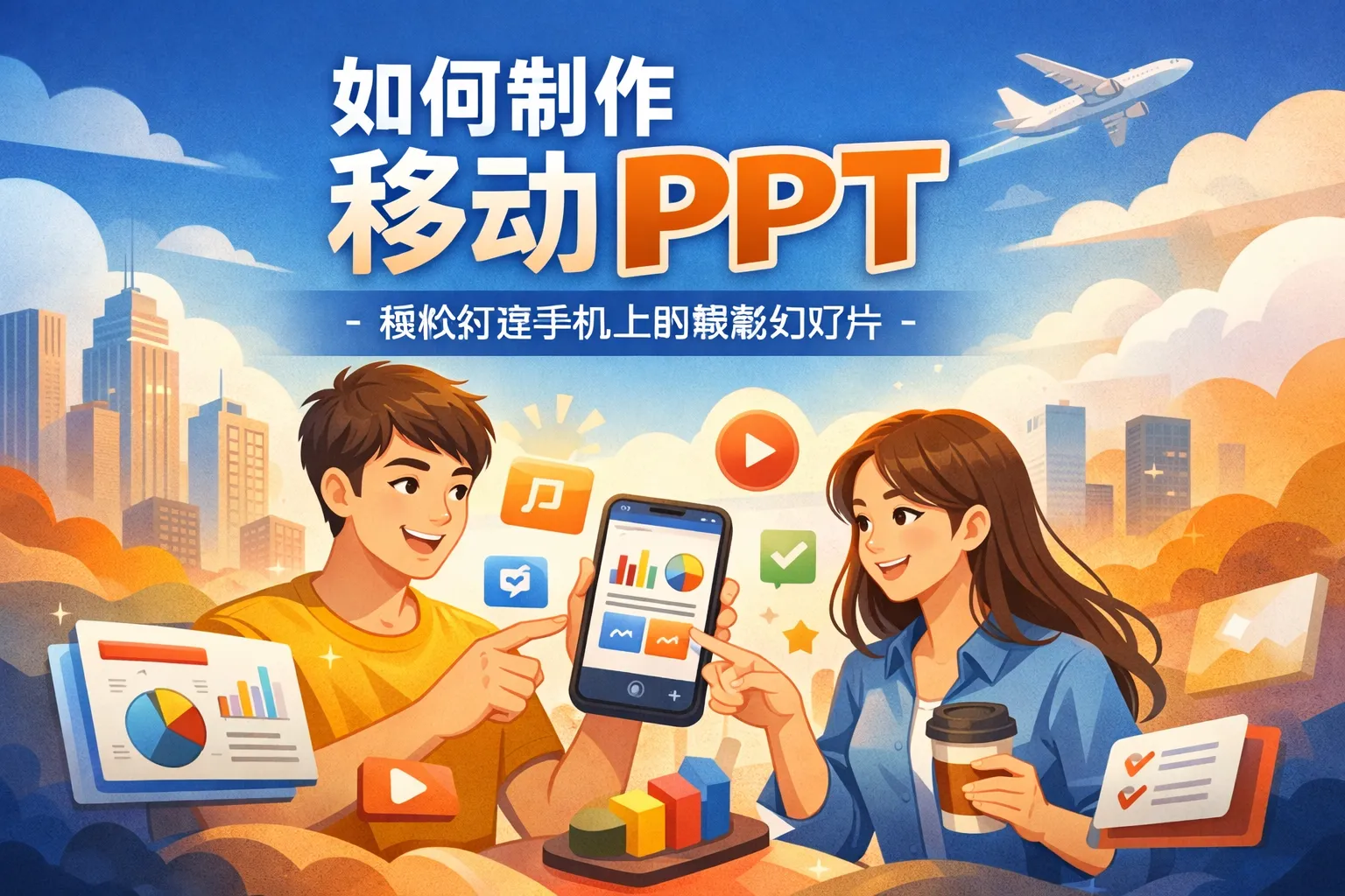 如何制作移动ppt