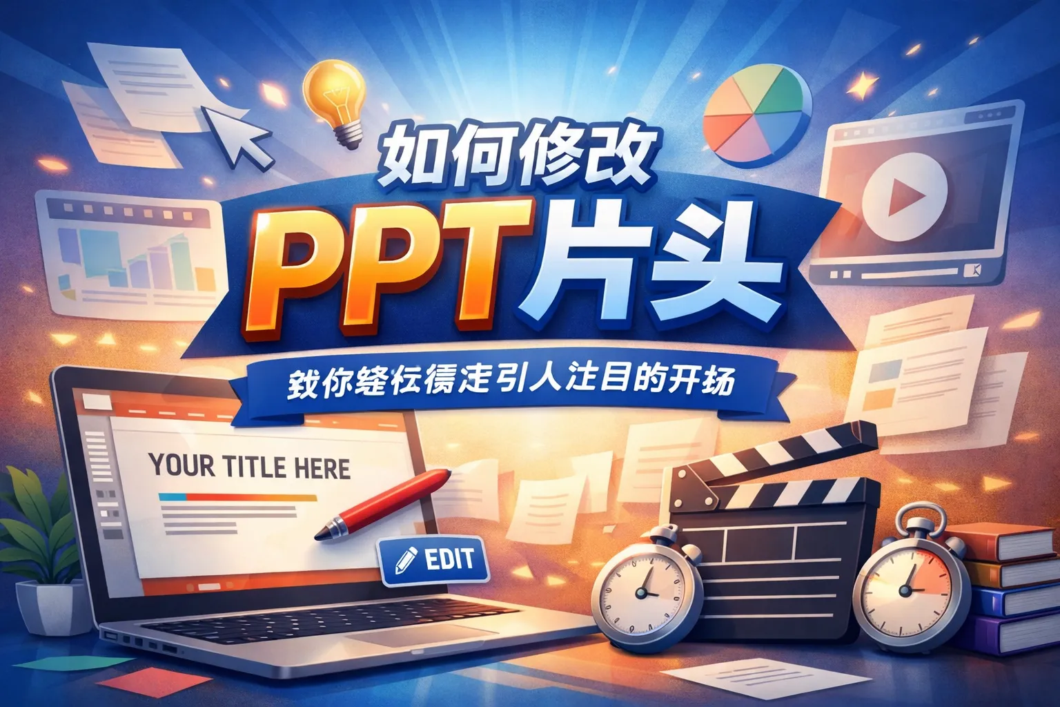 如何修改ppt片头