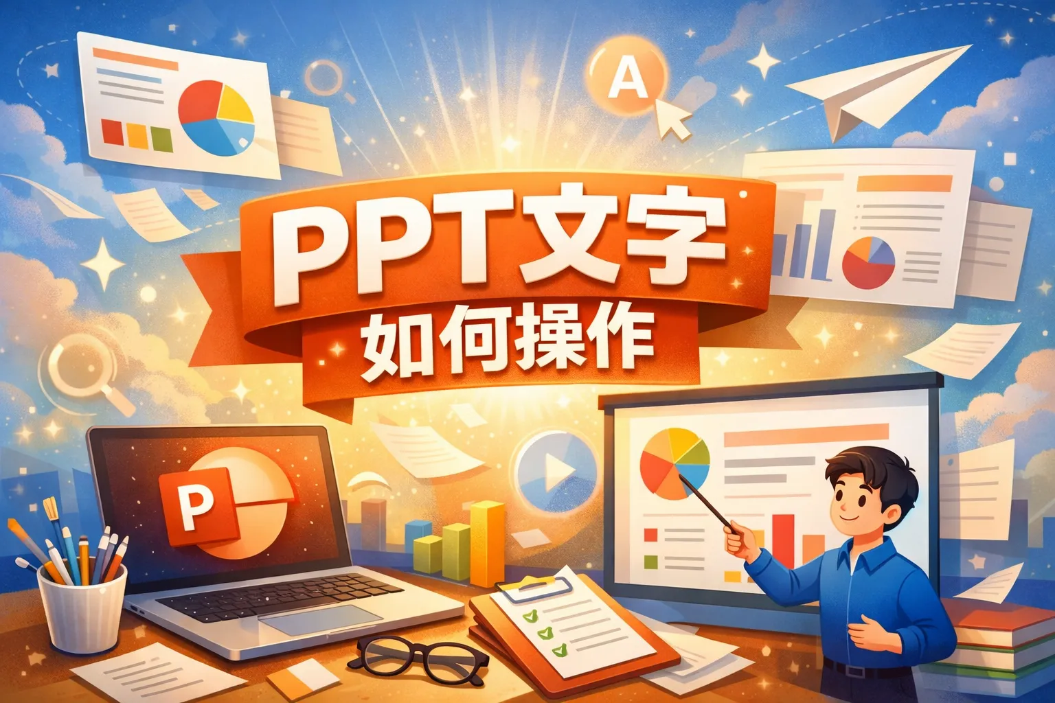 ppt文字如何操作
