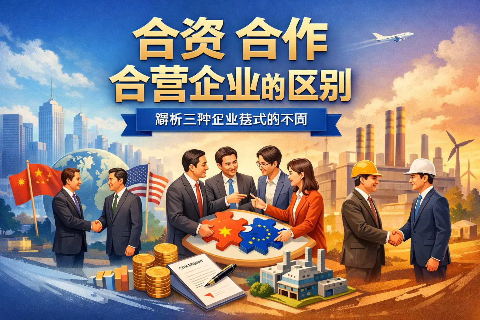 合资合作合营企业的区别