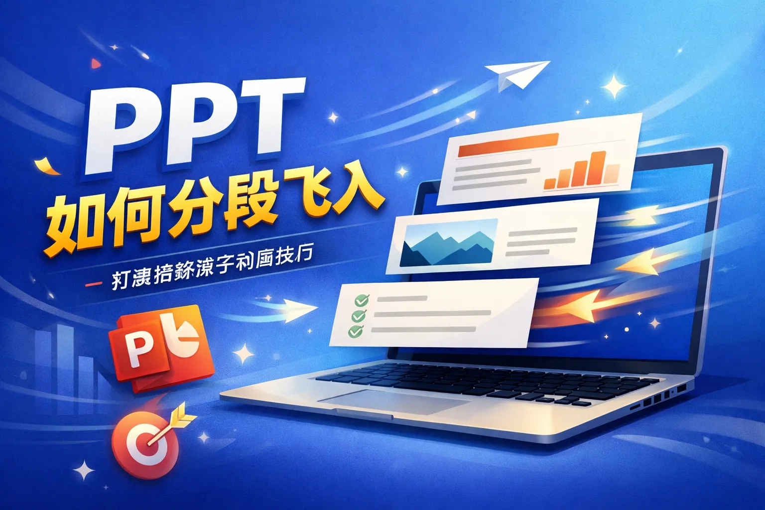 ppt如何分段飞入