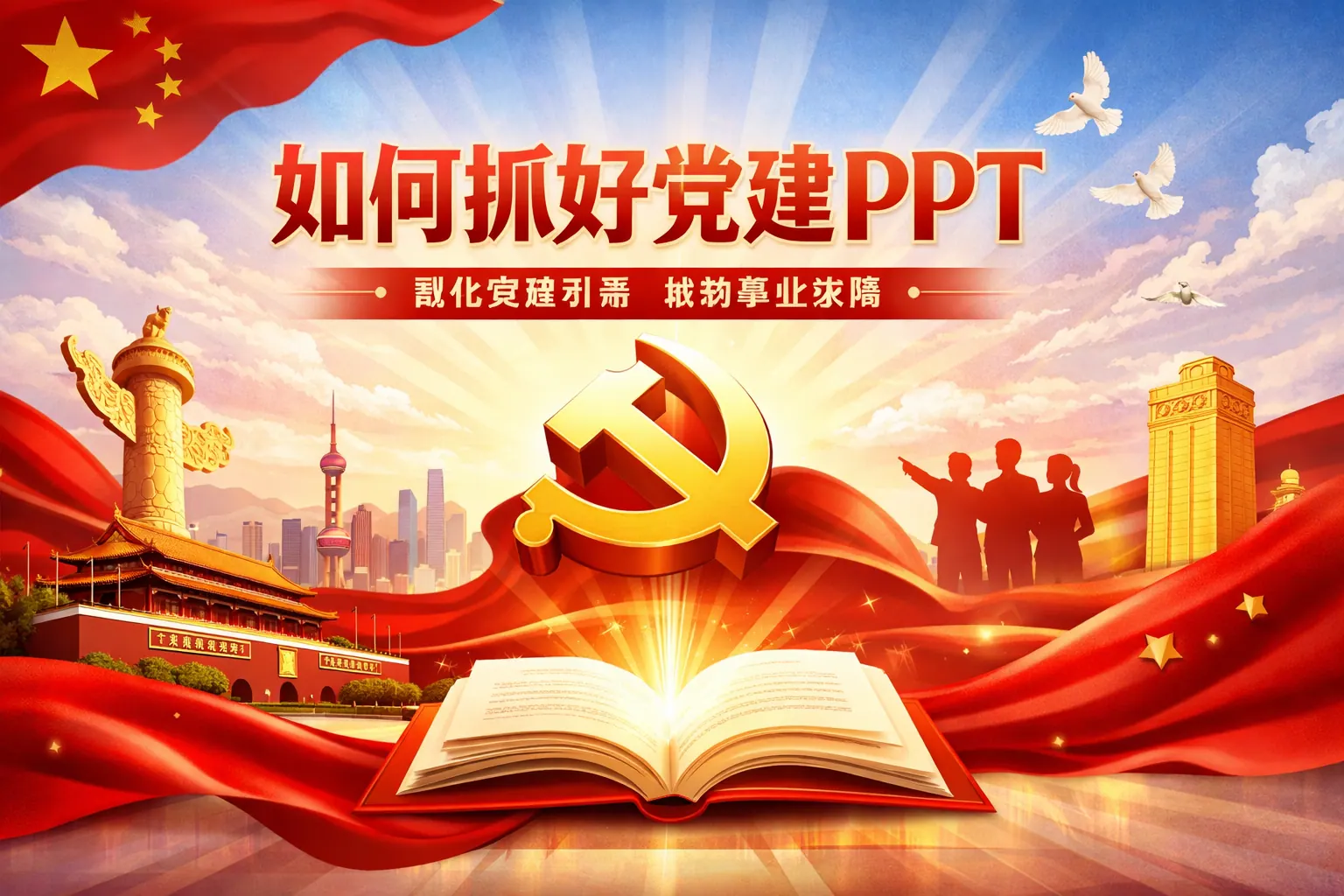 如何抓好党建ppt