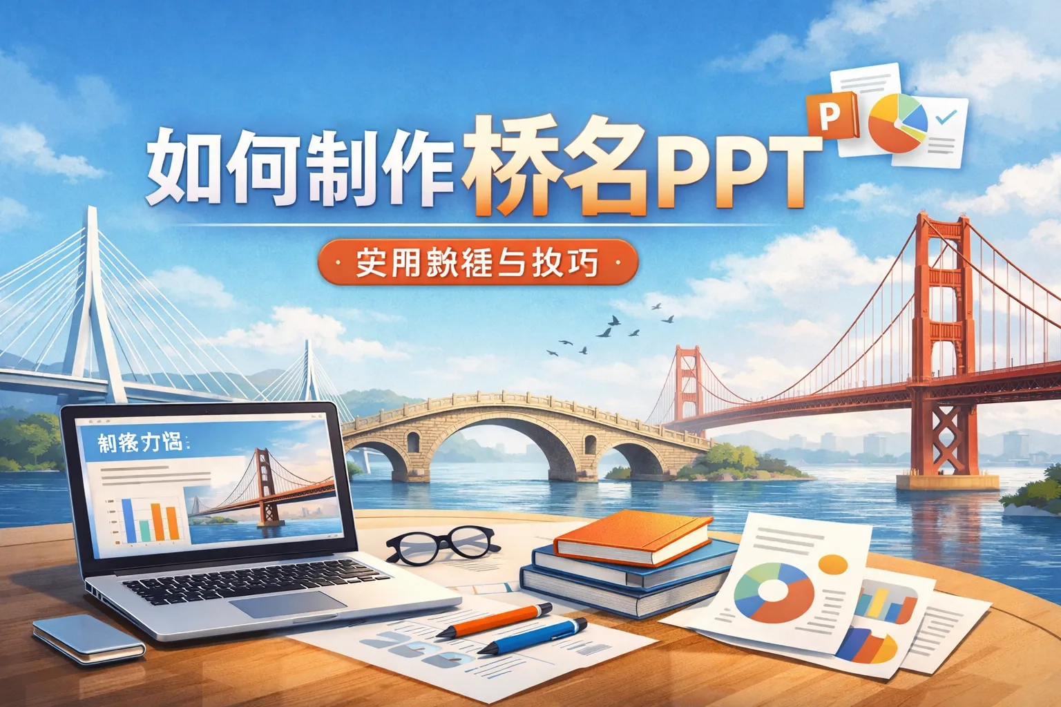 如何制作桥名ppt