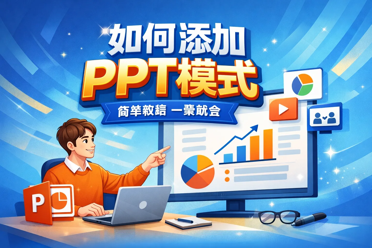 如何添加ppt模式