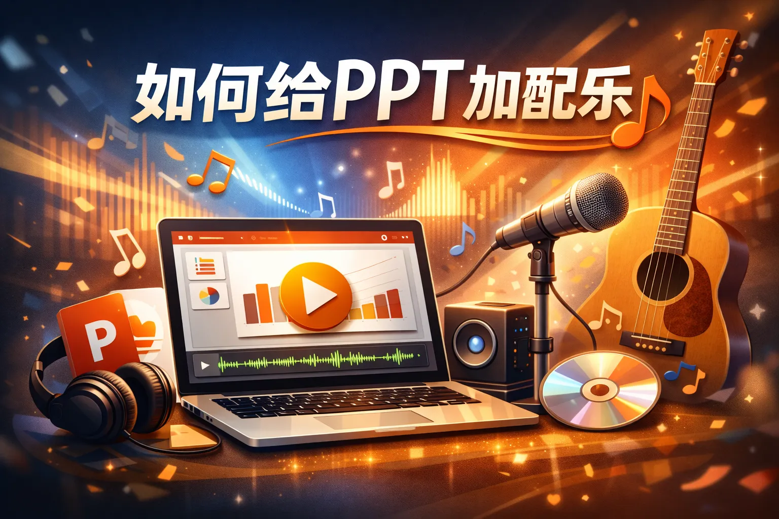 如何给ppt加配乐