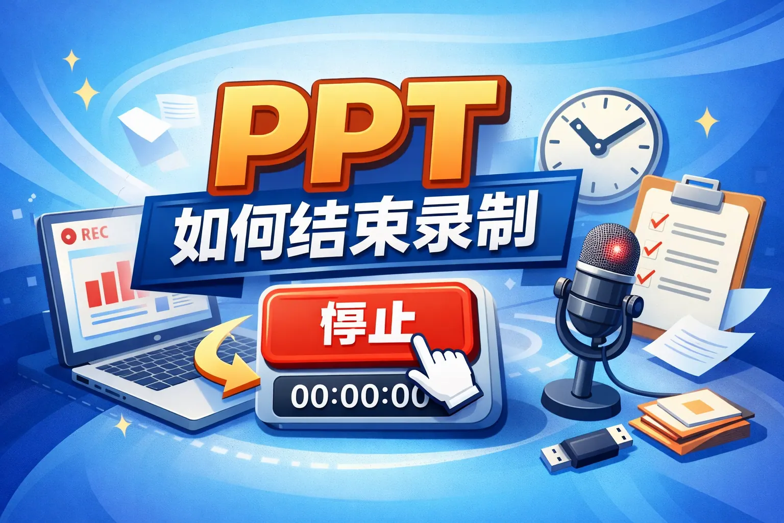 ppt如何结束录制