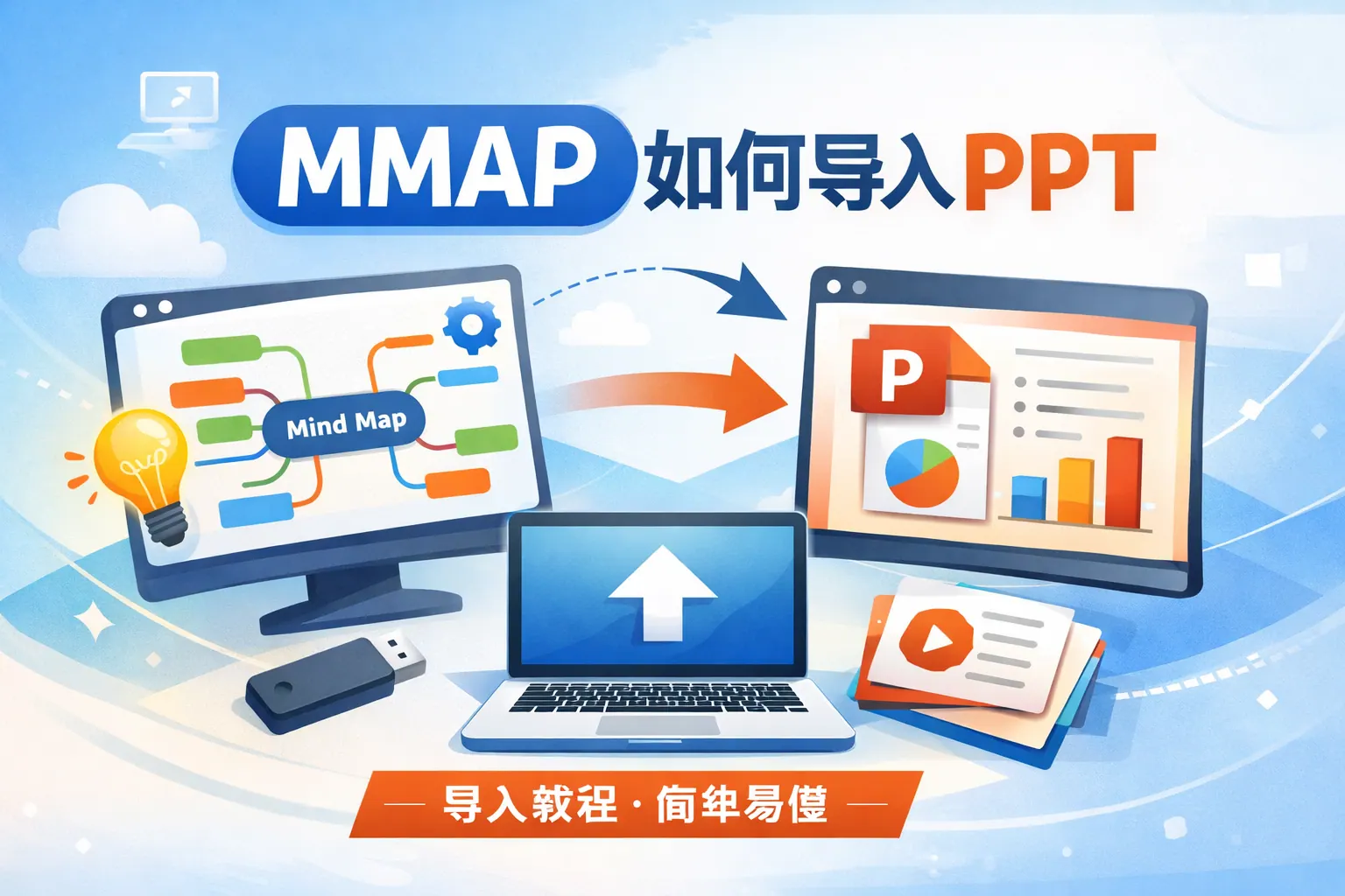 mmap如何导入ppt