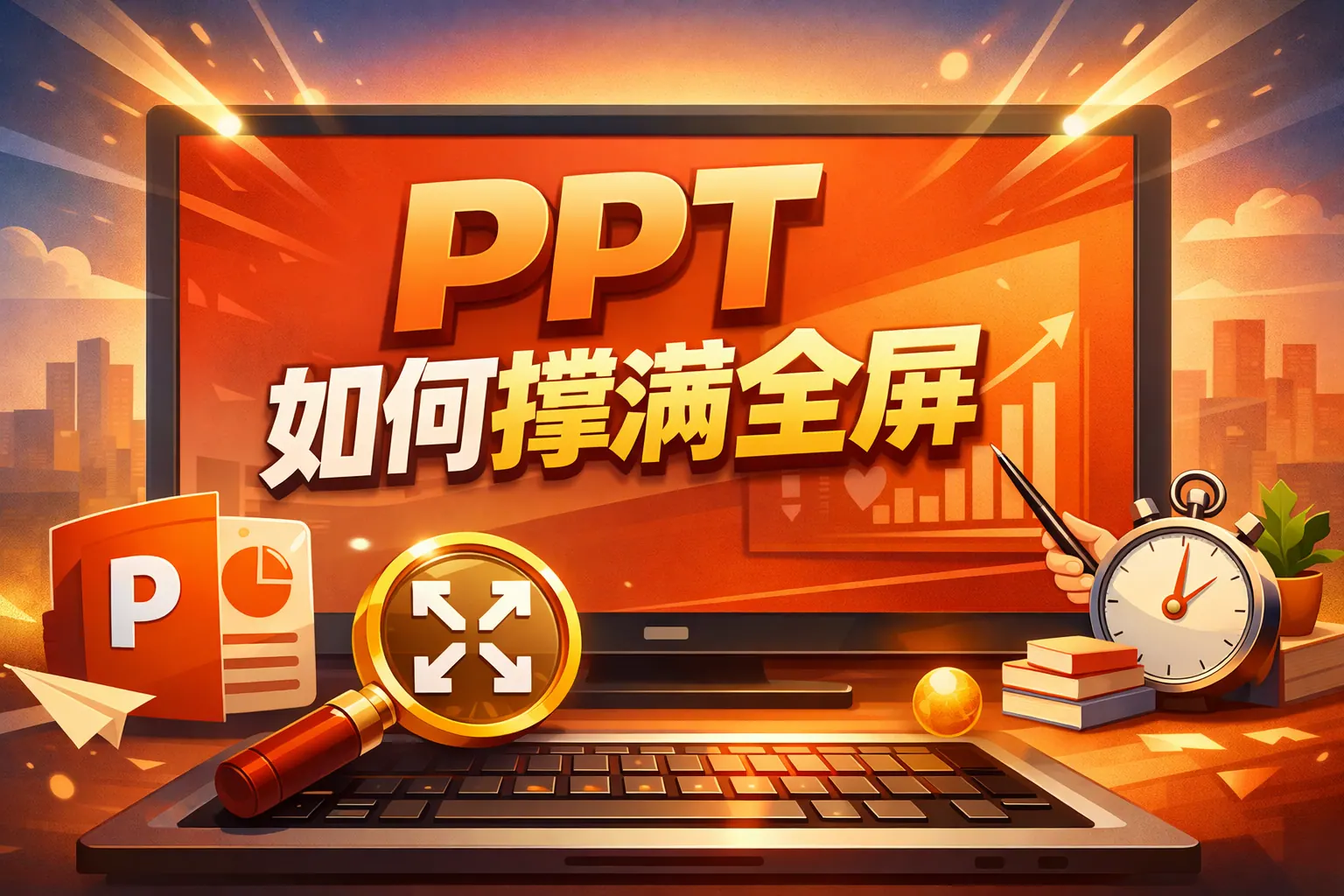 PPT如何撑满全屏