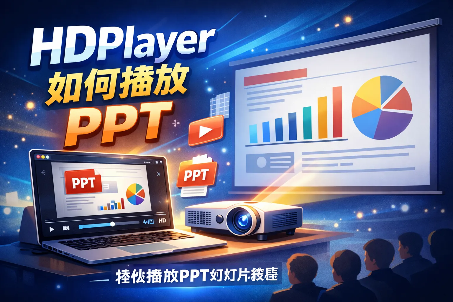 hdplayer如何播放ppt