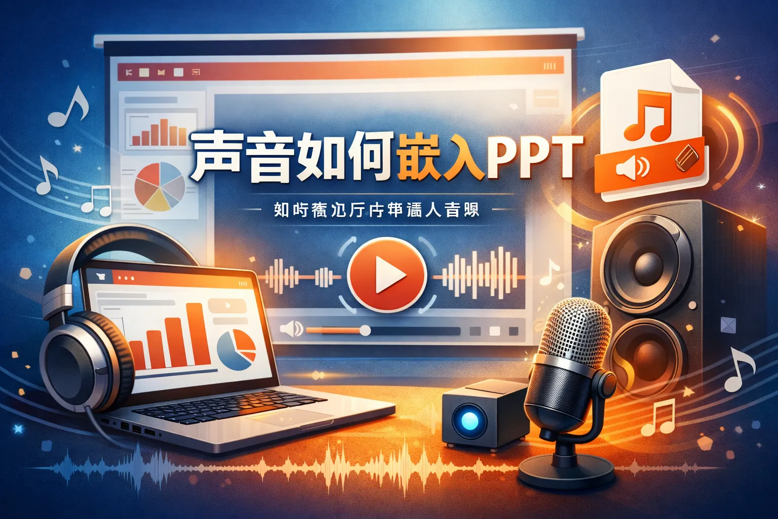 声音如何嵌入ppt