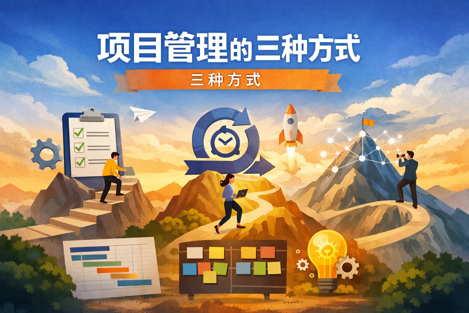 项目管理的三种方式是