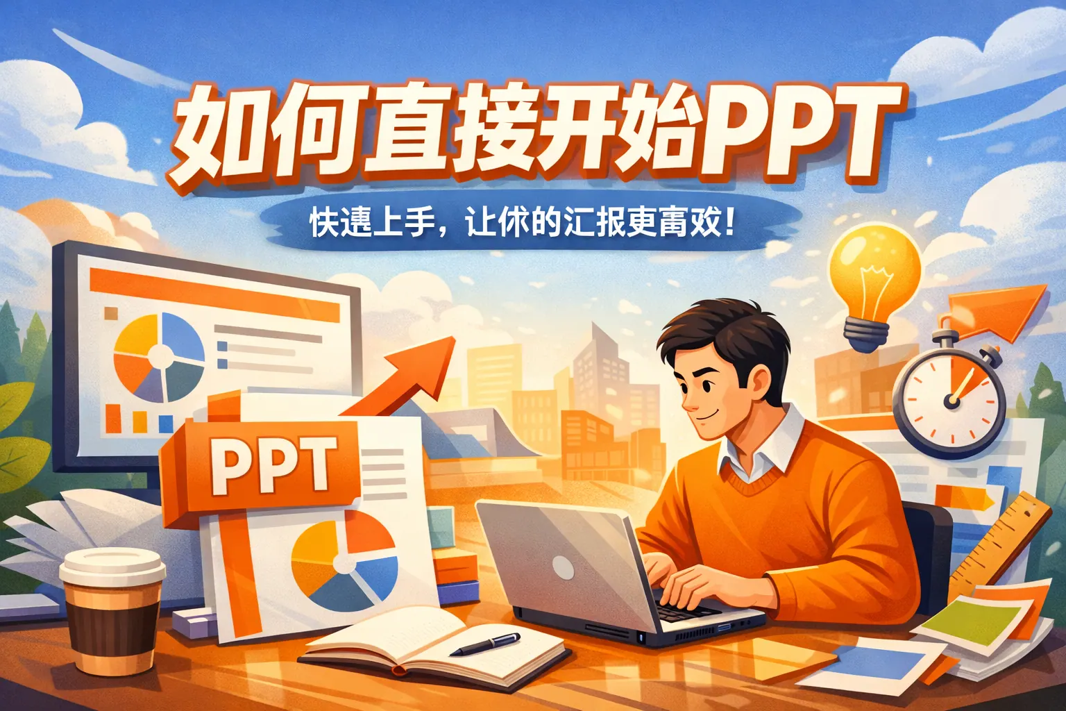 如何直接开始PPT