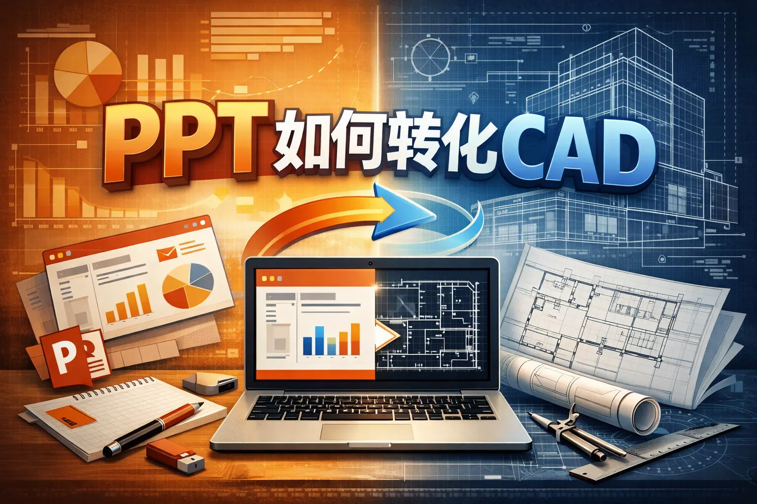 ppt如何转化cad