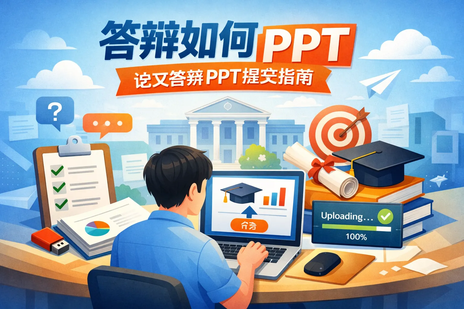 答辩如何提交ppt