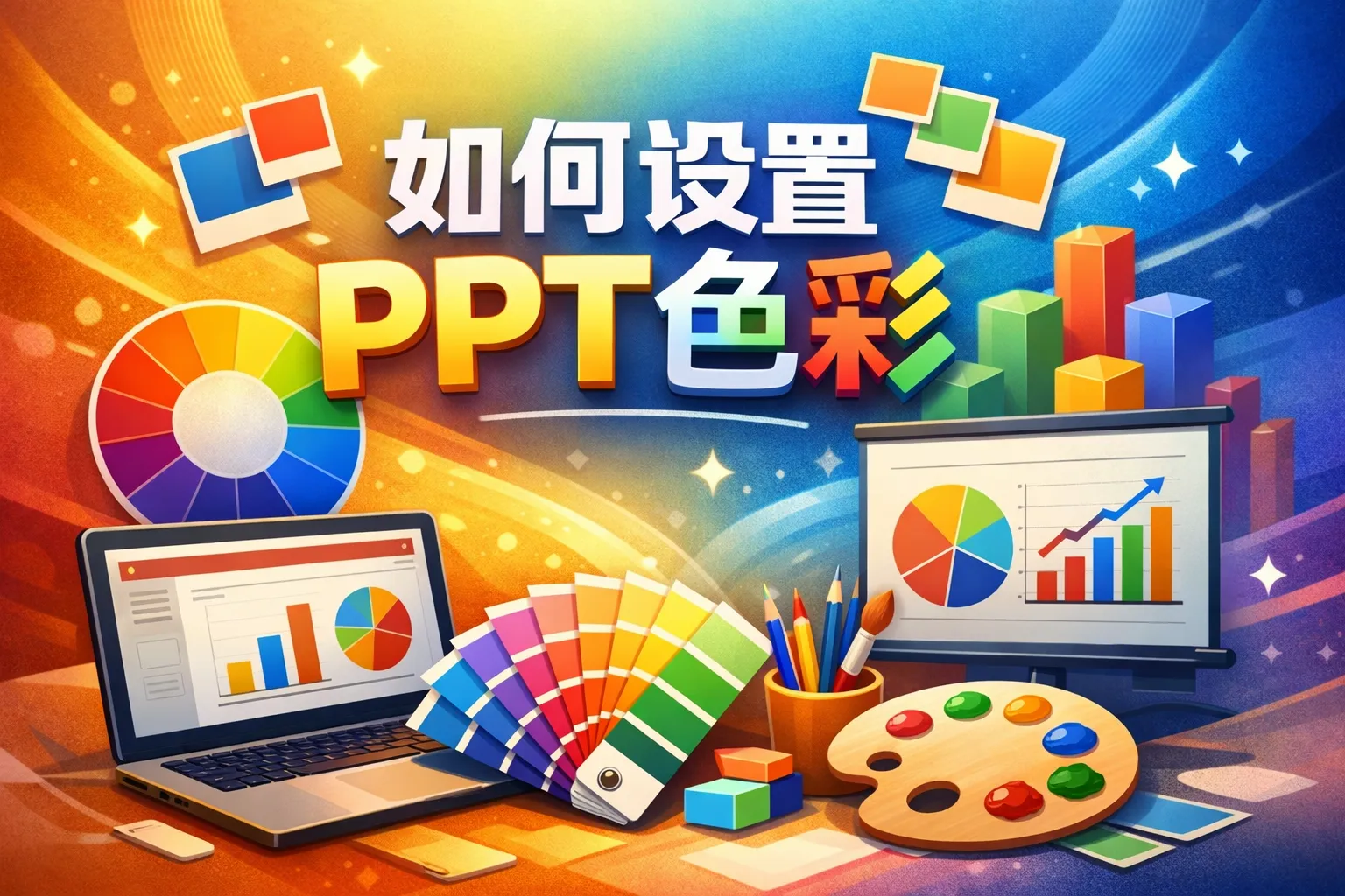 如何设置ppt色彩