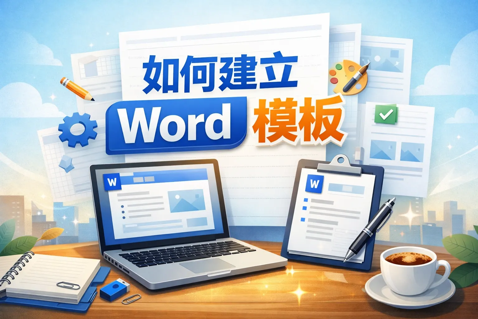 如何建立word模板