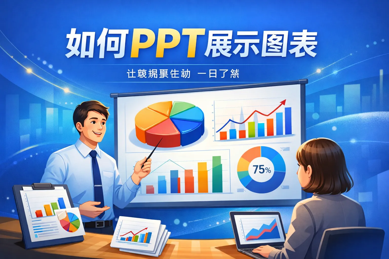 如何ppt展示图表