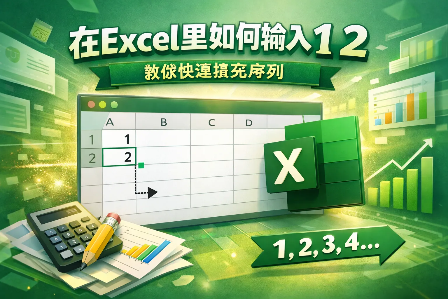 在excel里如何输入1 2