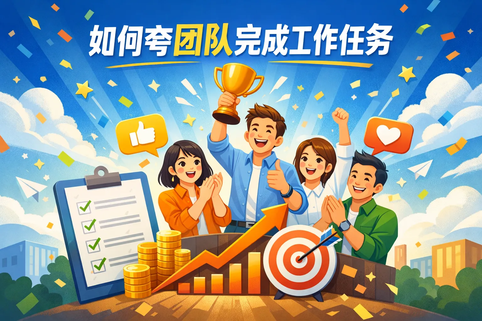 如何夸团队完成工作任务