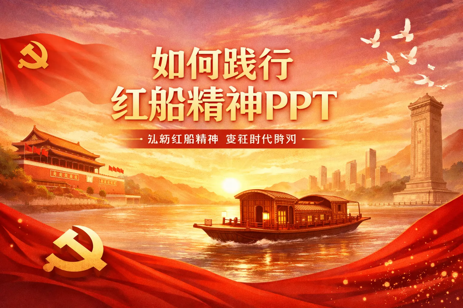 如何践行红船精神ppt