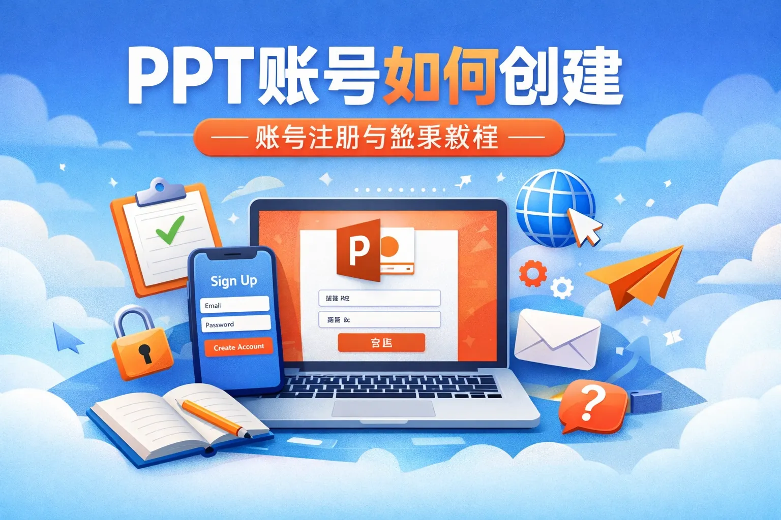 ppt账号如何创建