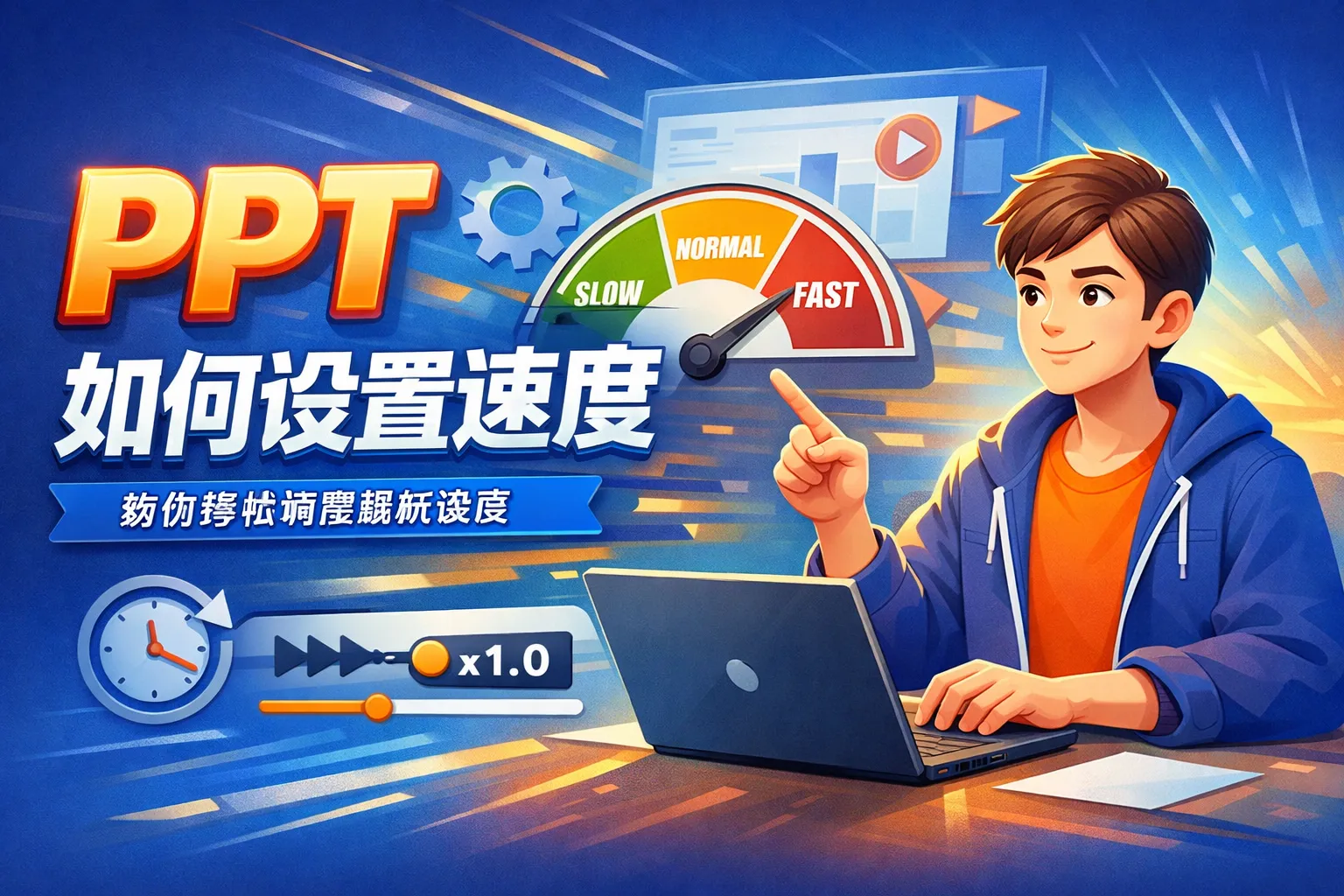 ppt如何设置速度