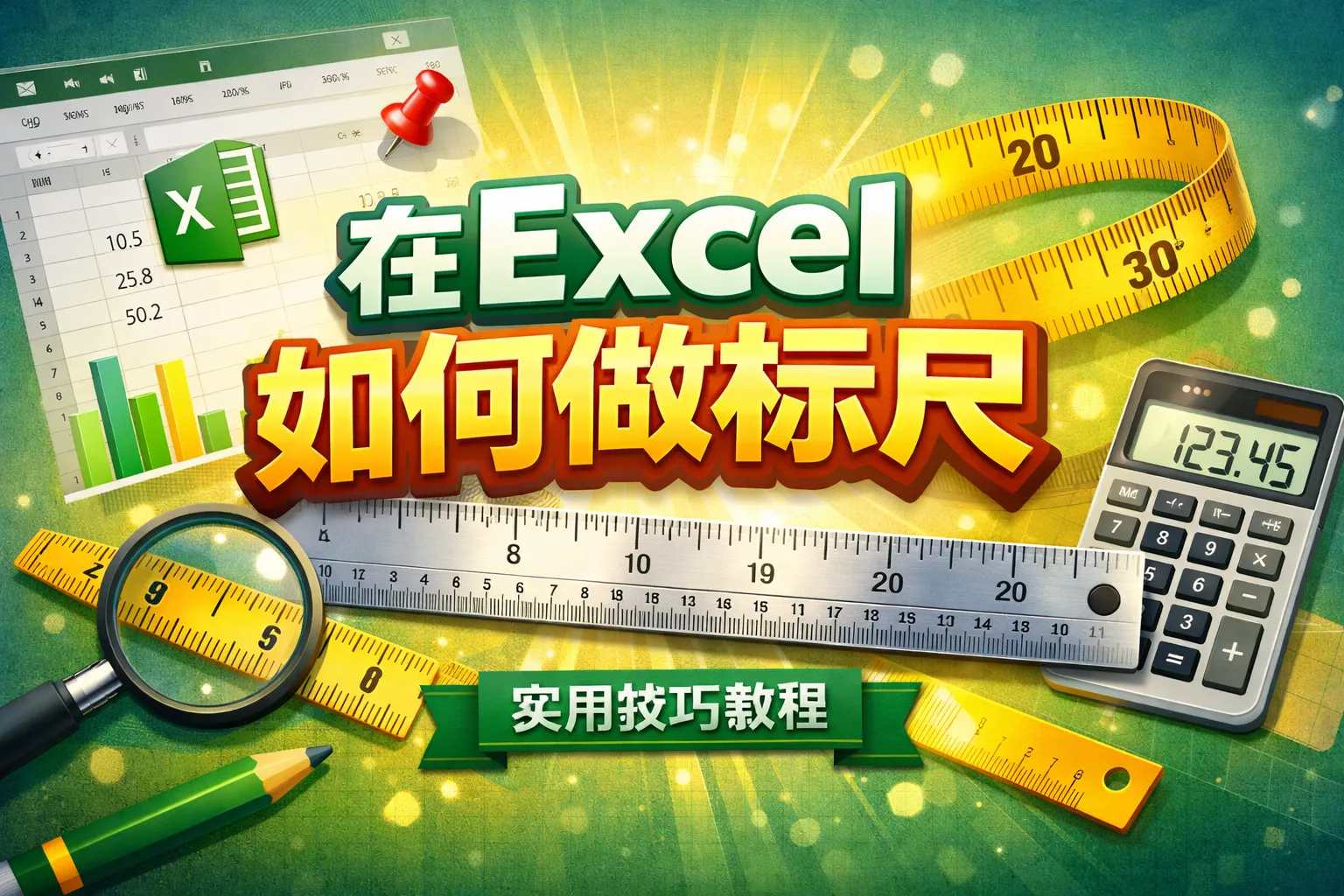 在excel如何做标尺
