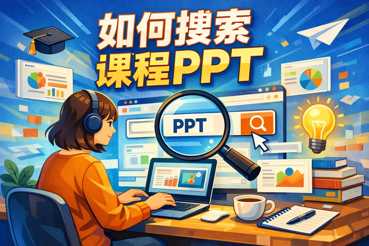 如何搜索课程PPT