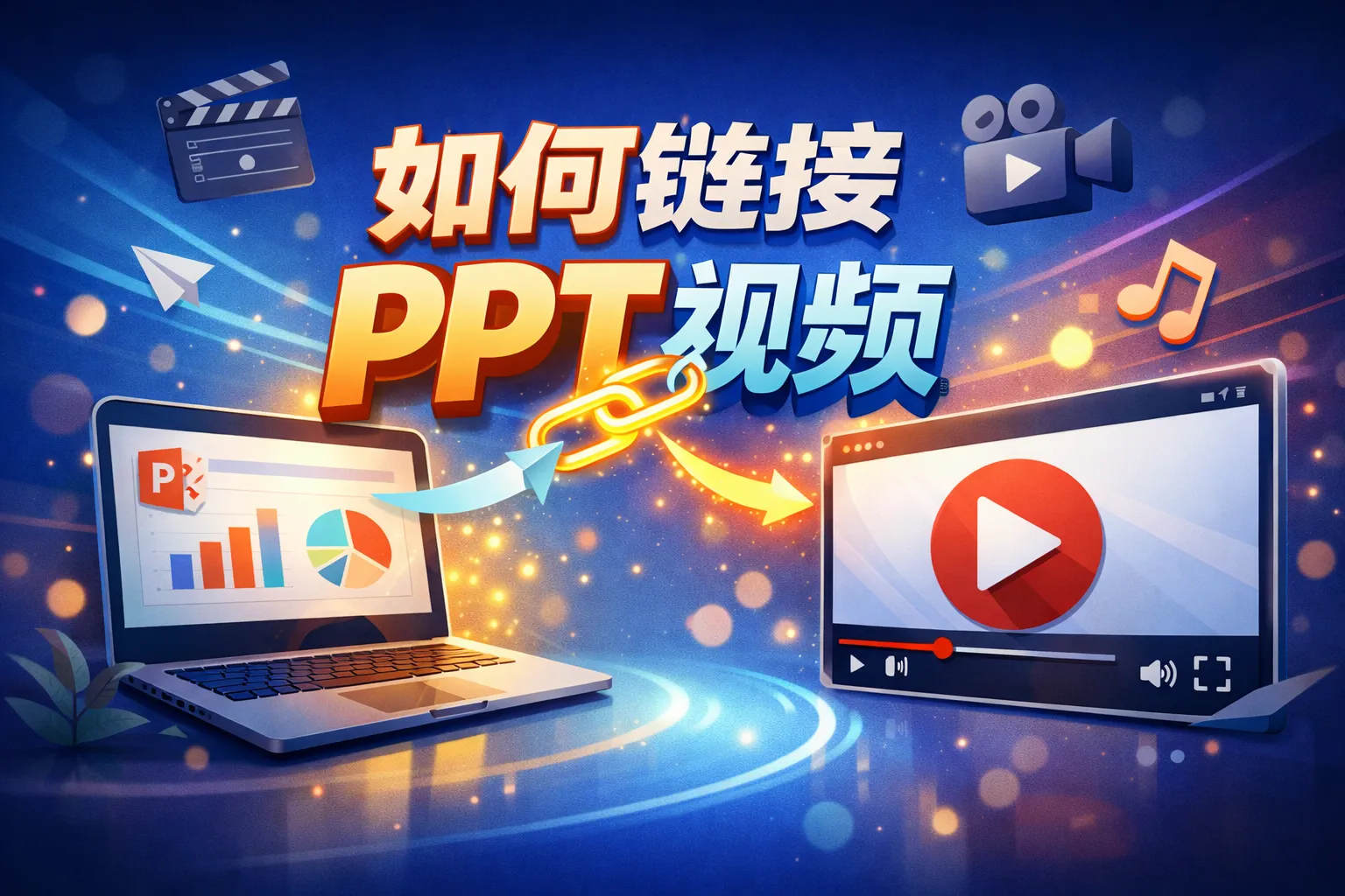 如何链接ppt视频