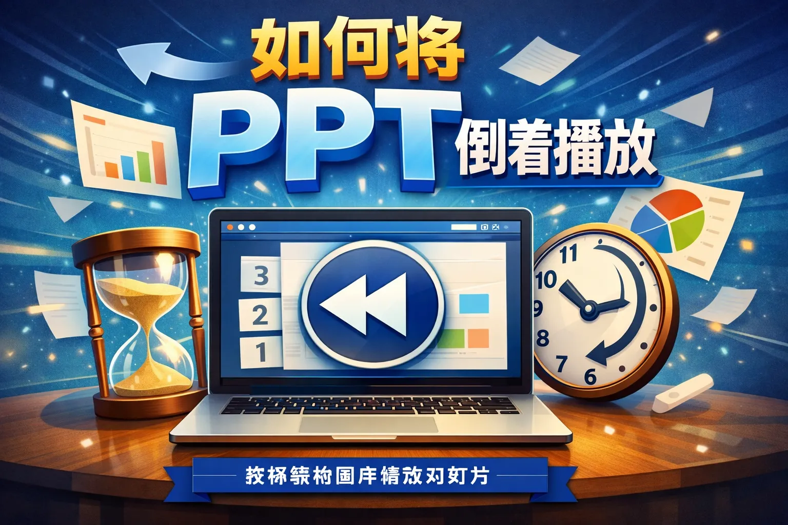 如何将PPT倒着播放