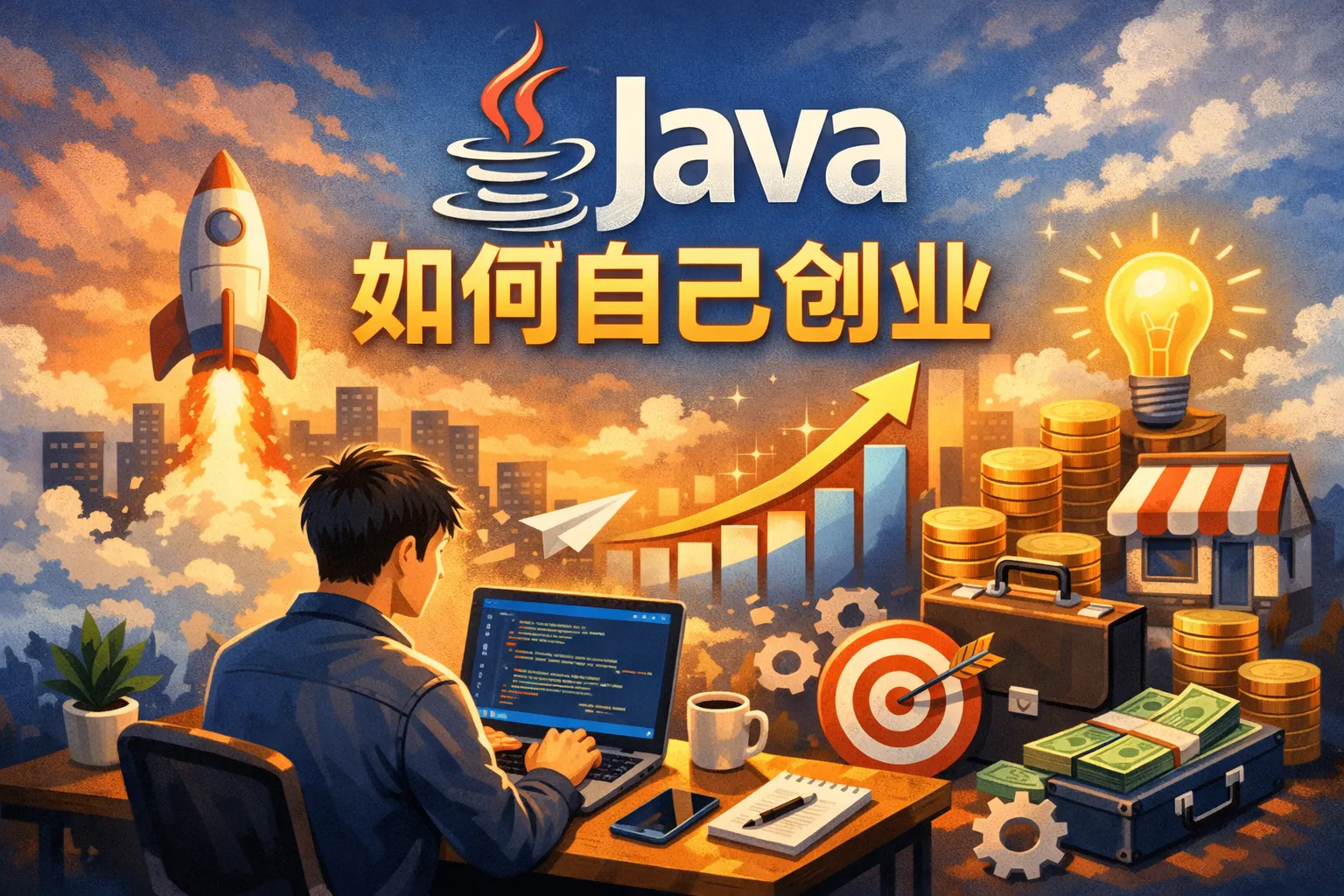 java 如何自己创业