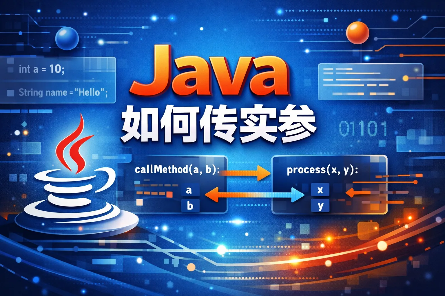 java如何传实参