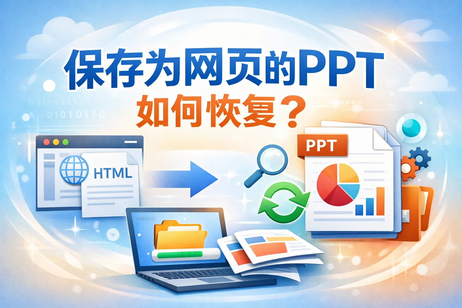 保存为网页的ppt如何恢复