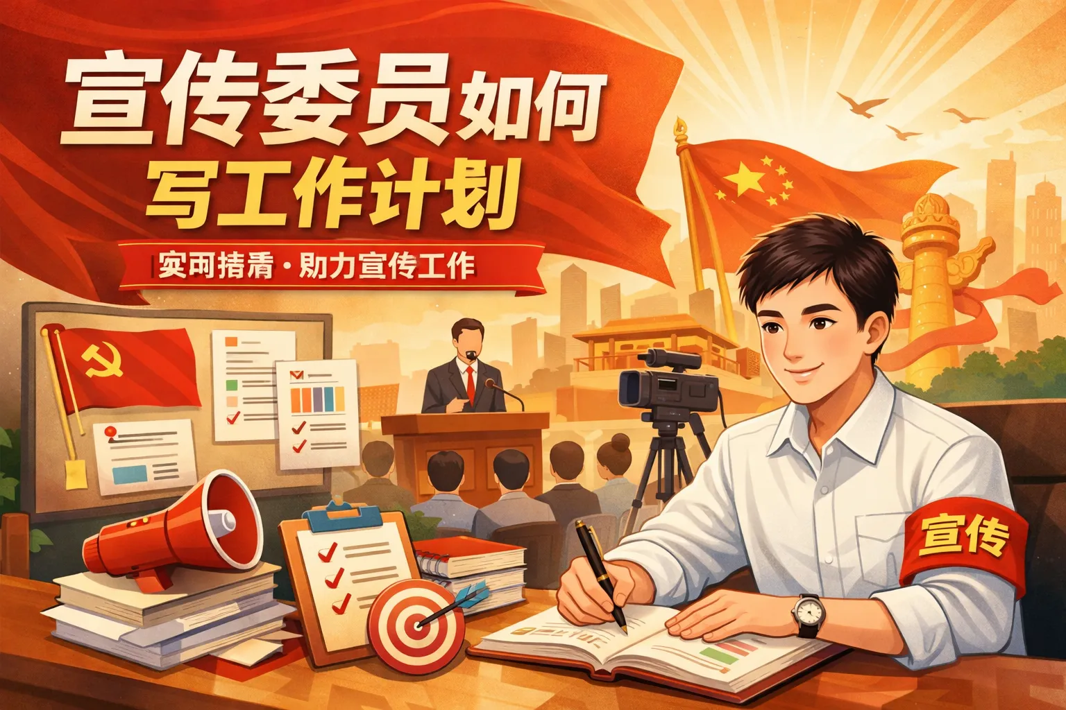 宣传委员如何写工作计划