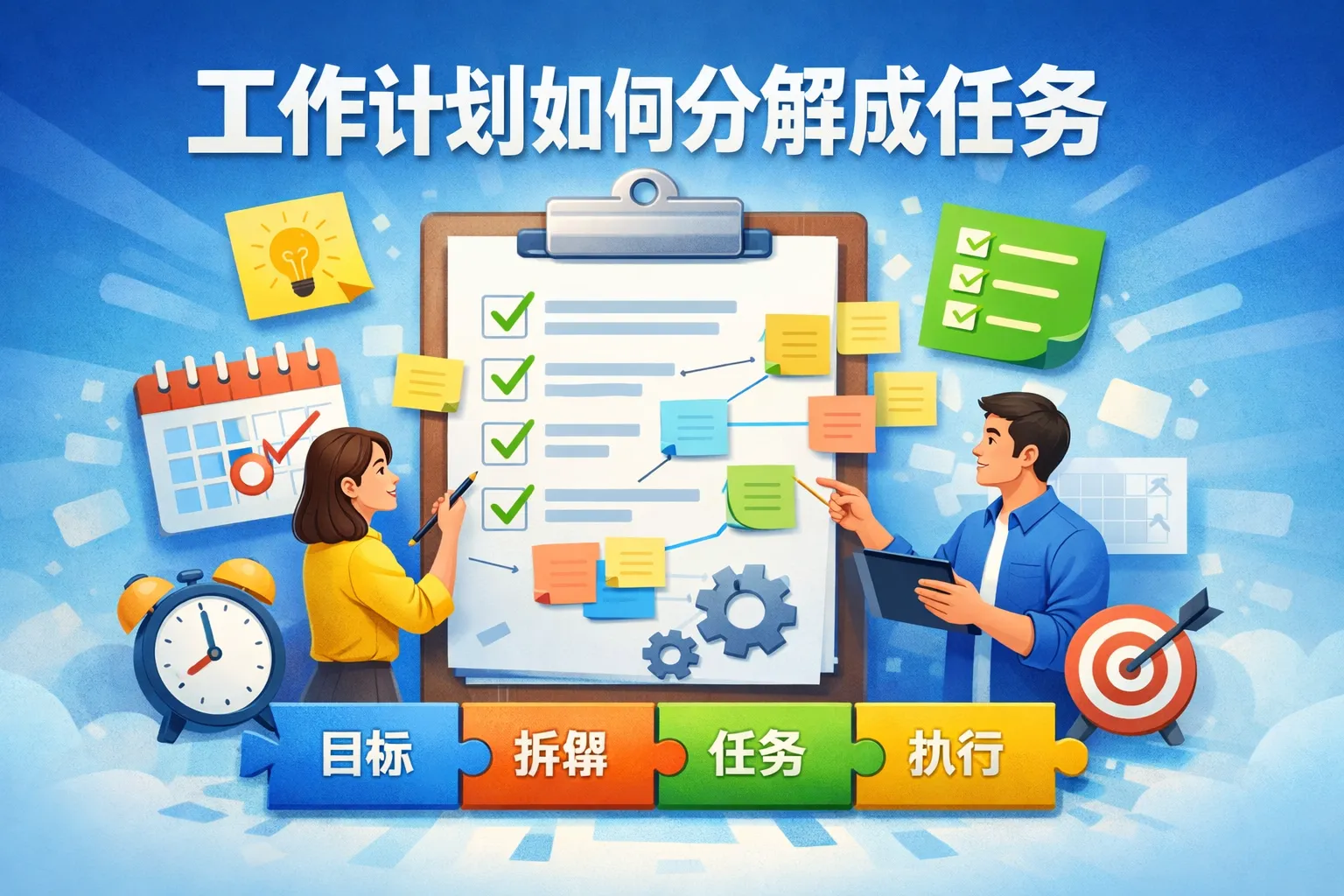 工作计划如何分解成任务