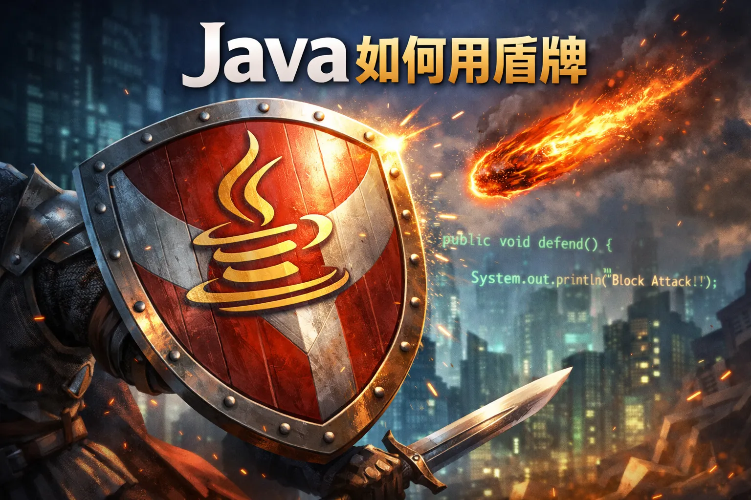 Java如何用盾牌