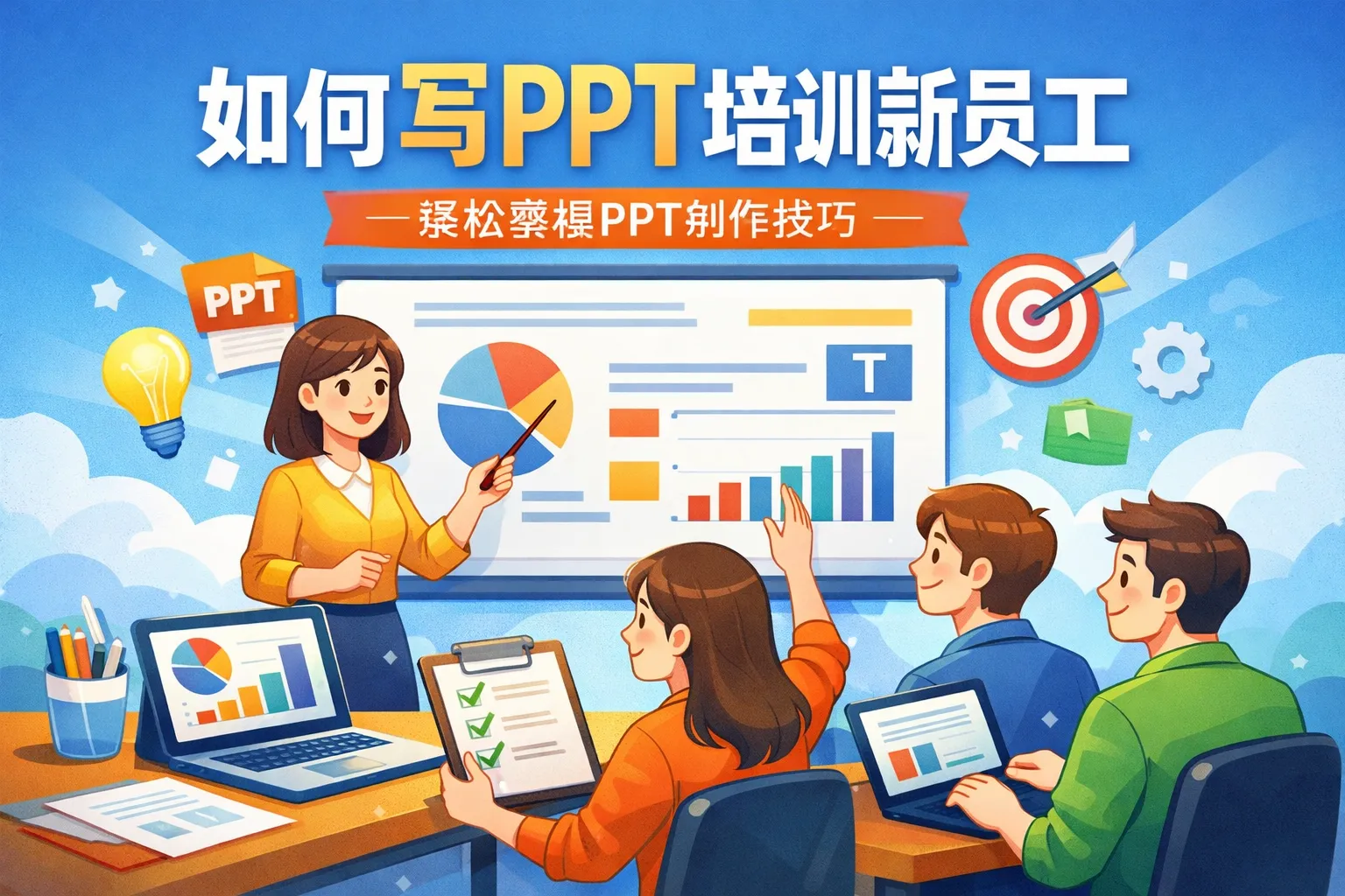 如何写ppt培训新员工