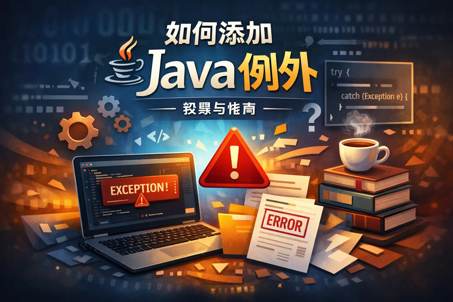 如何添加java例外