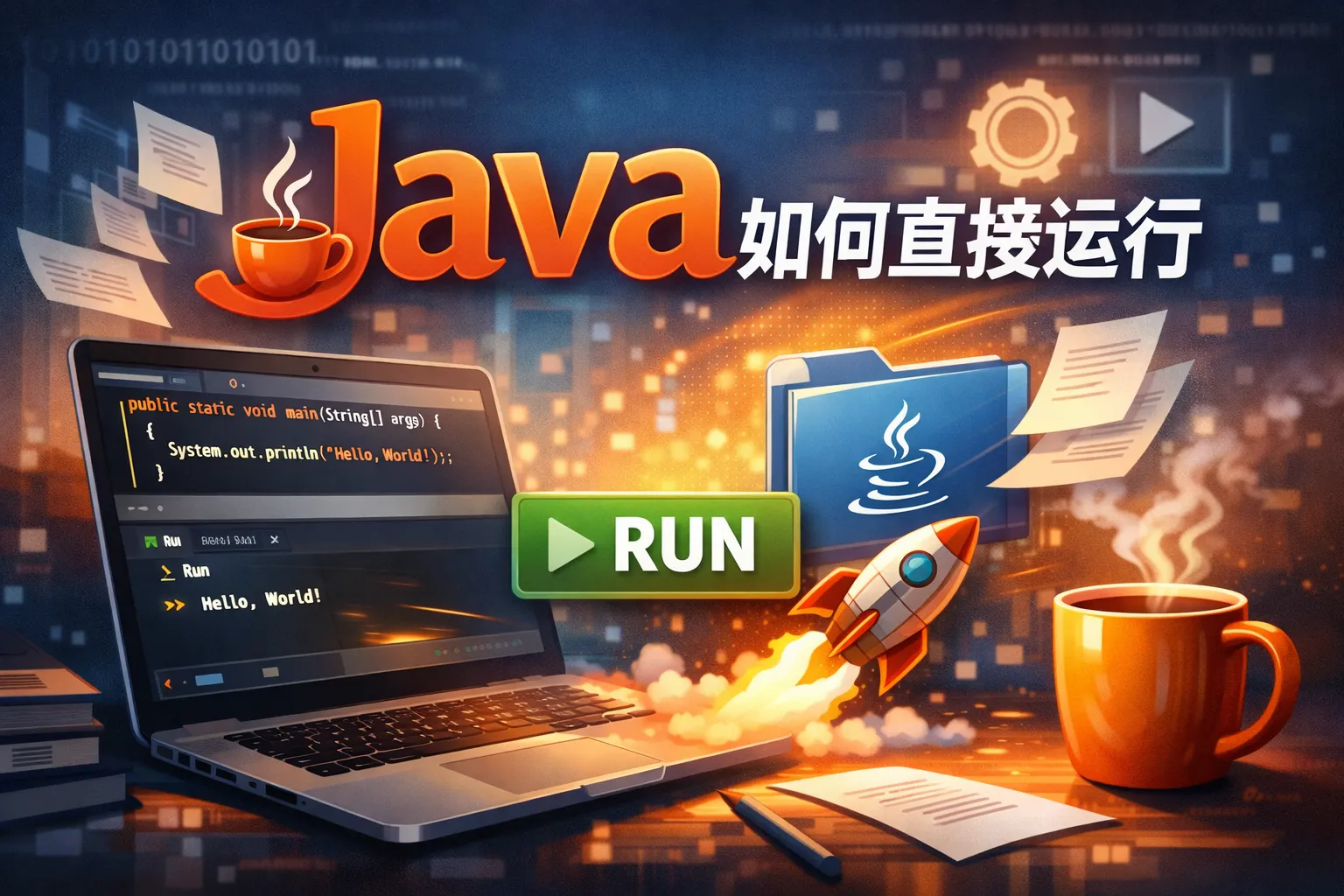 java如何直接运行