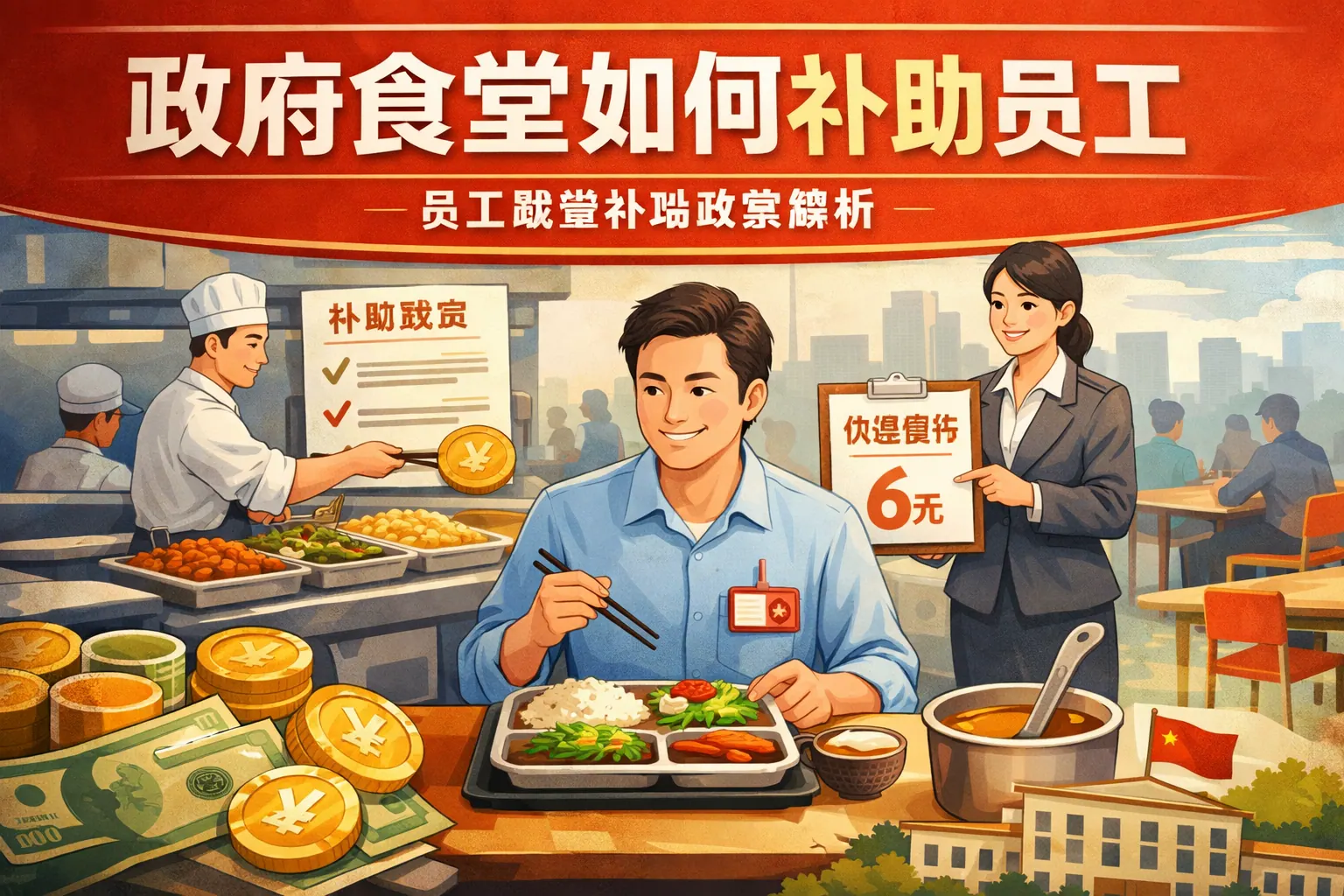 政府食堂如何补助员工