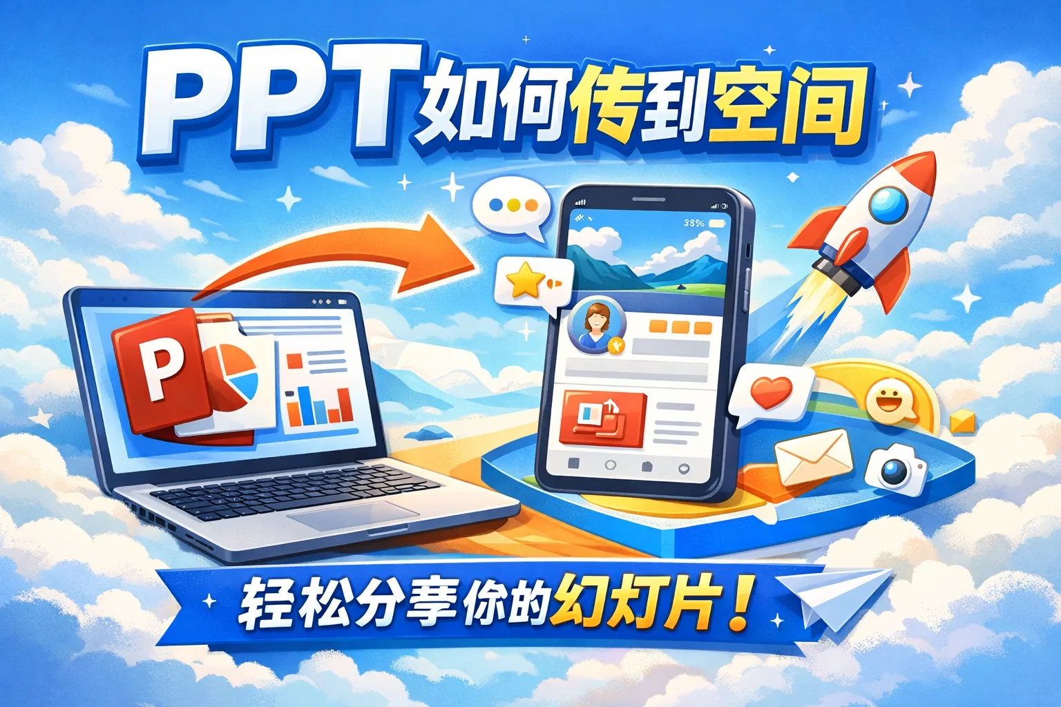 ppt如何传到空间